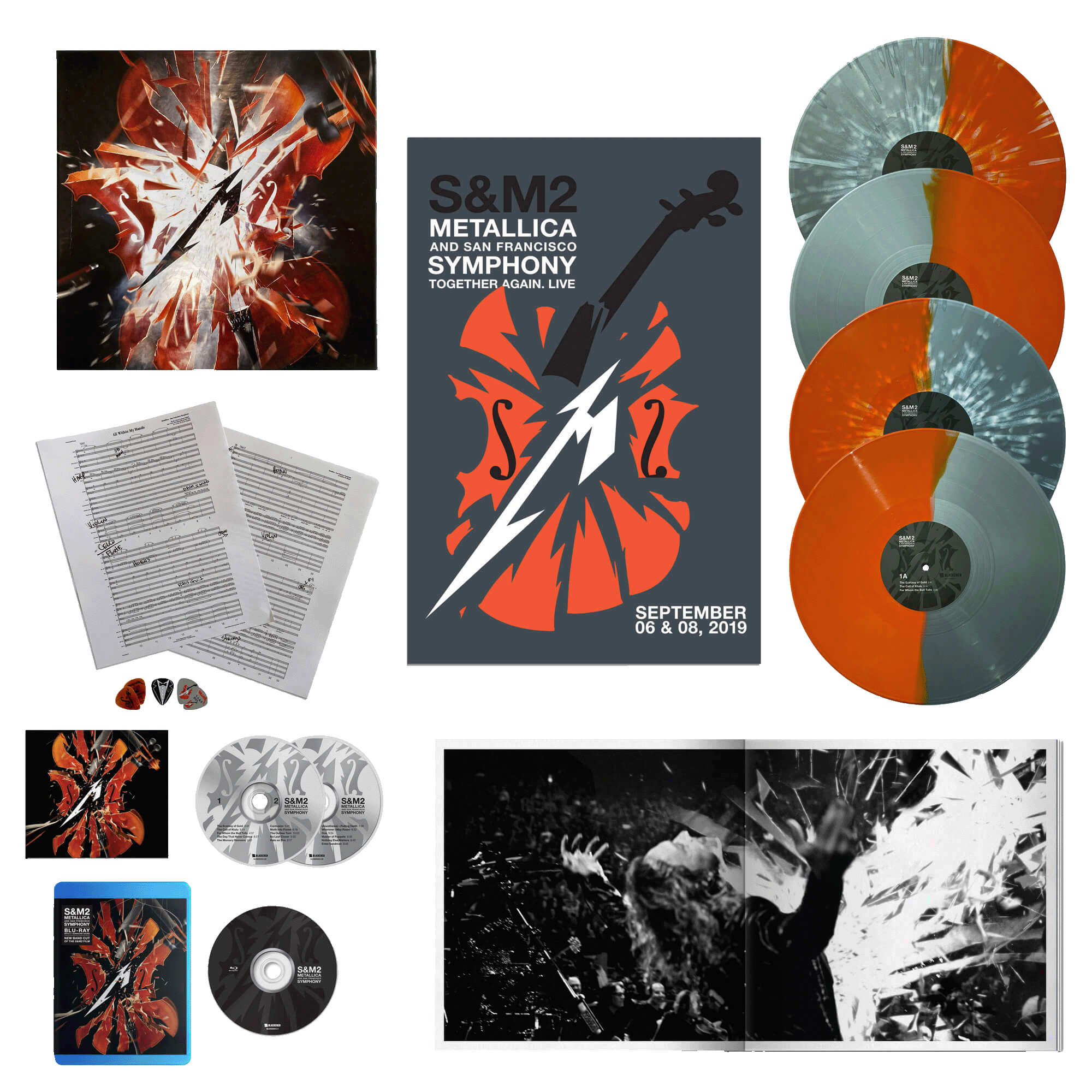 S&M2 (Ltd. Deluxe Box - 4LPs, BluRay & more) - Metallica Store S&M2 (Ltd. Deluxe Box - 4LPs, BluRay & more) - Metallica Store