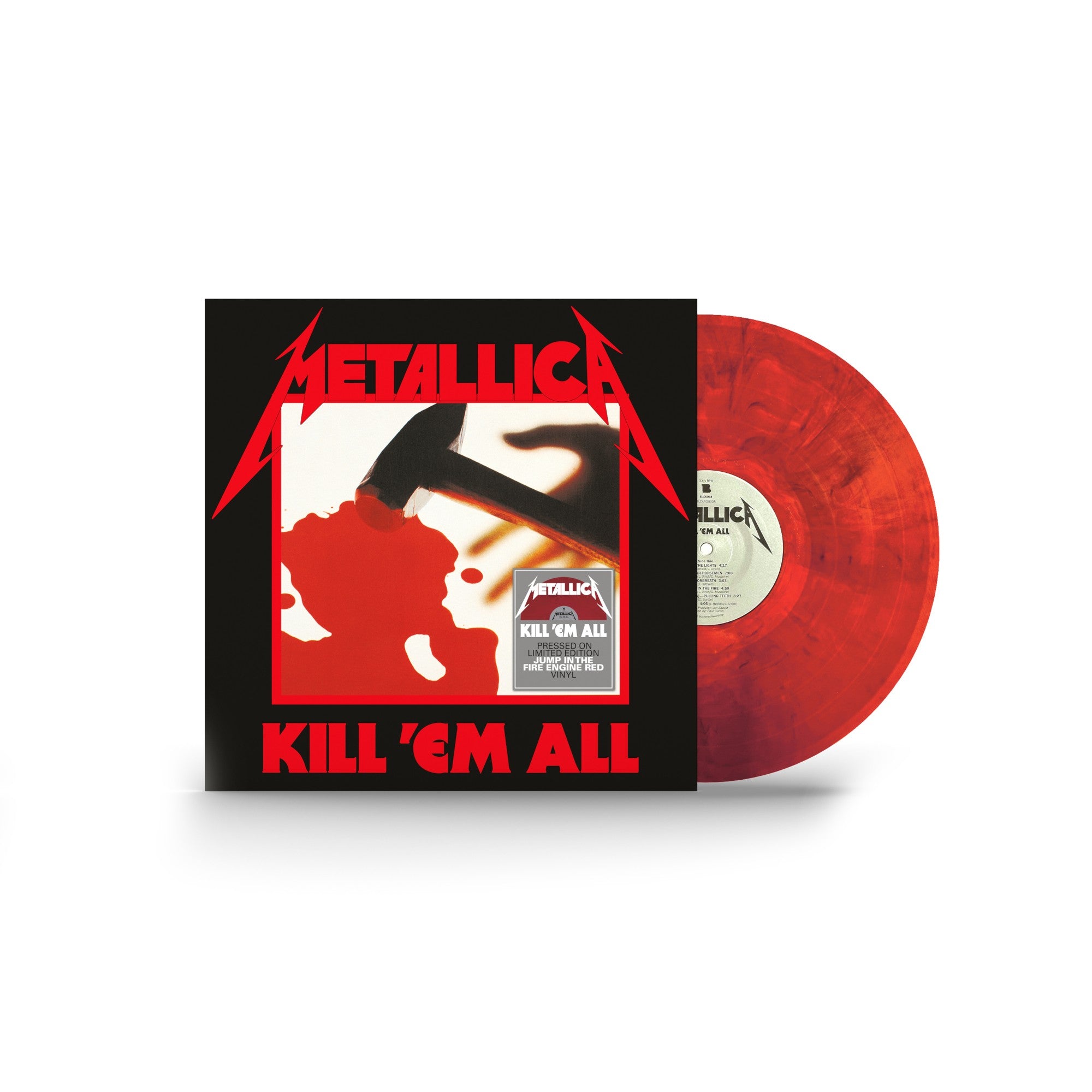 Metallica Kill 'Em All Limited Jump In The Fire Engine Red LP 329744